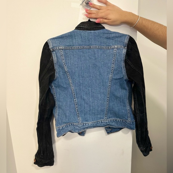 J Brand Denim Two Tone “Bowie” Jacket For Sale. - Picture 3 of 4